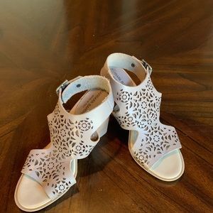 Women’s Italian leather chunky heels